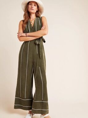 Anthropologie Sancia Pia Striped Jumpsuit